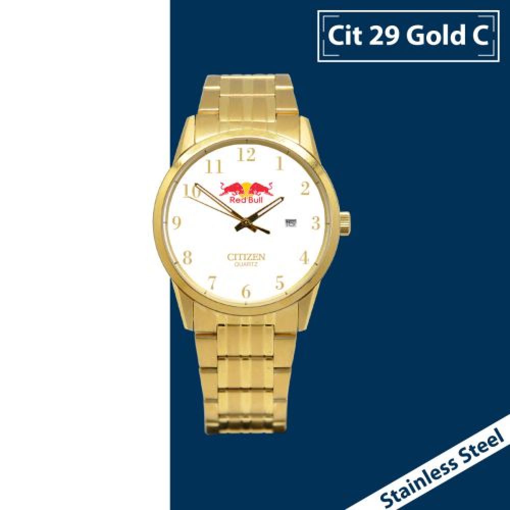 RELOJ MARCA CITIZEN  ACERO INOXIDABLE  CON EXT METAL  DORADO CABALLERO Y DAMA INCLUYE ESTUCHE ORIGINAL CITIZEN imagen